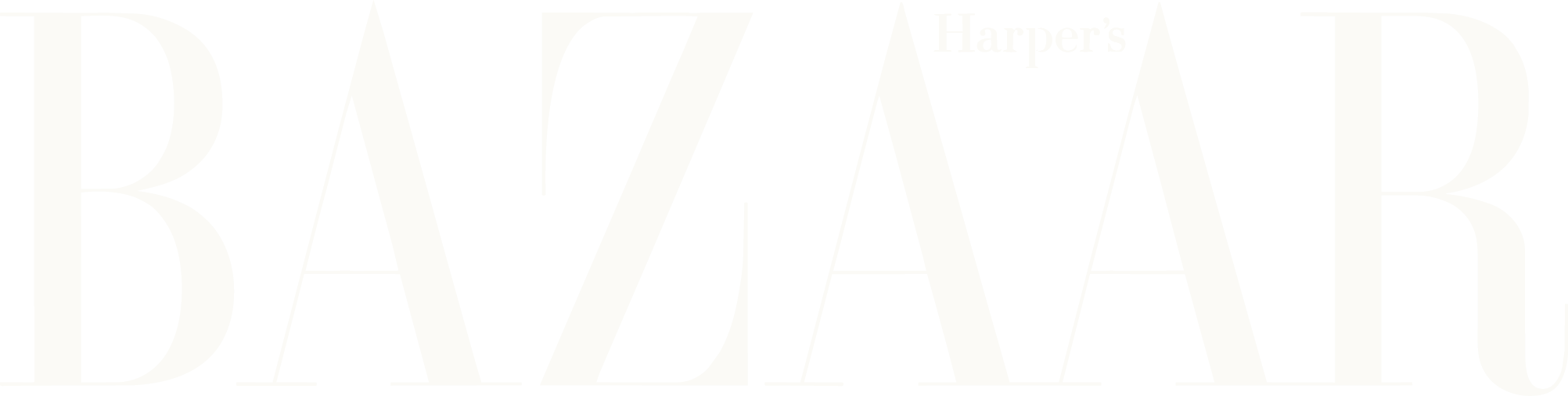 Cover of Harper's Bazaar magazine with bold black and white text reading 'Bazaar' and smaller text 'Harper's'