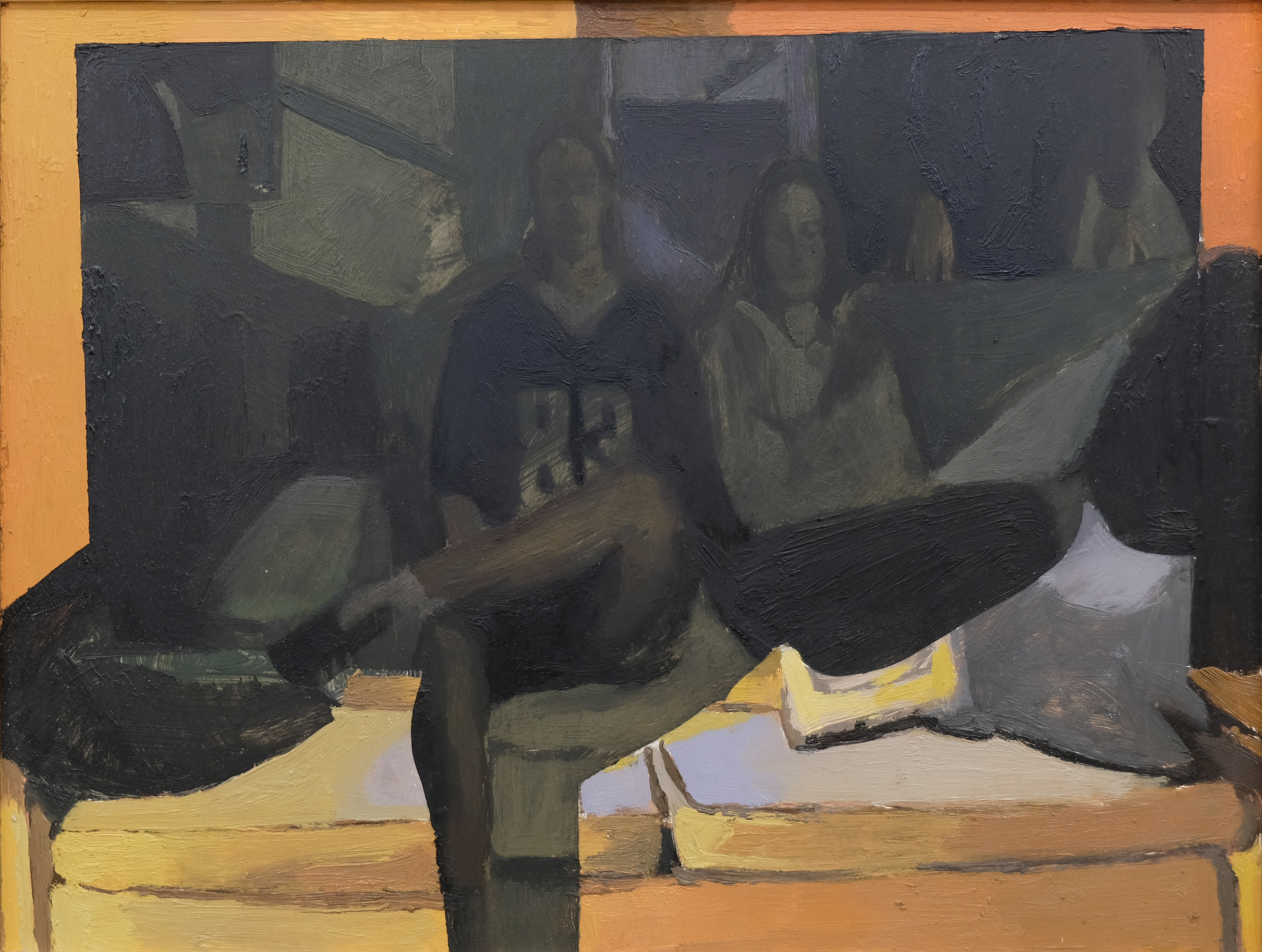 "In the Tv No.3"
Oil and Acrylic on Panel
11x14 inches
2025