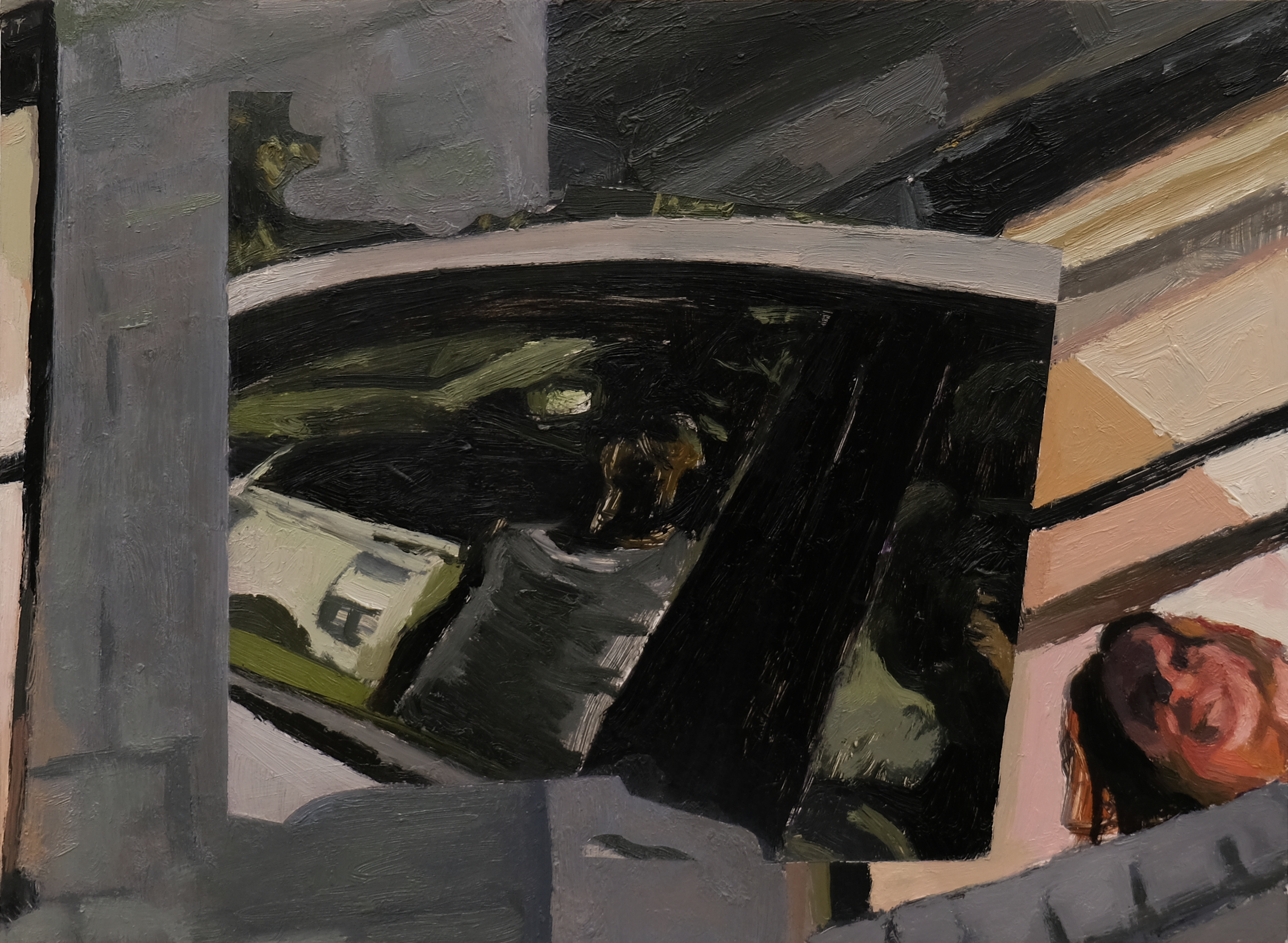 "Embrasure No.1"
Oil and Acrylic on Panel
11x14 inches
2025