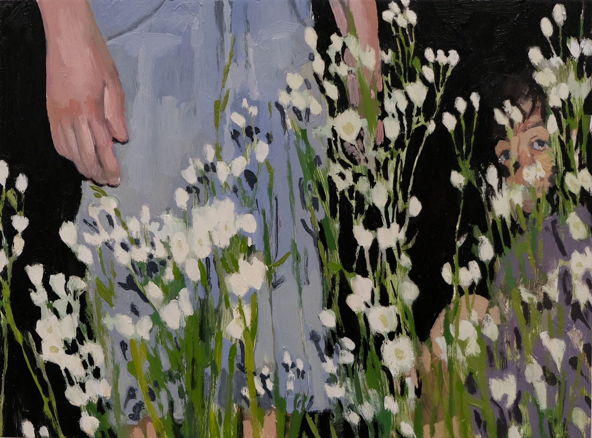 "Fleabane"
Oil and Acrylic on Panel
11x14 inches
2025