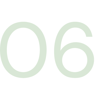 Number six displayed in large font on a black background.