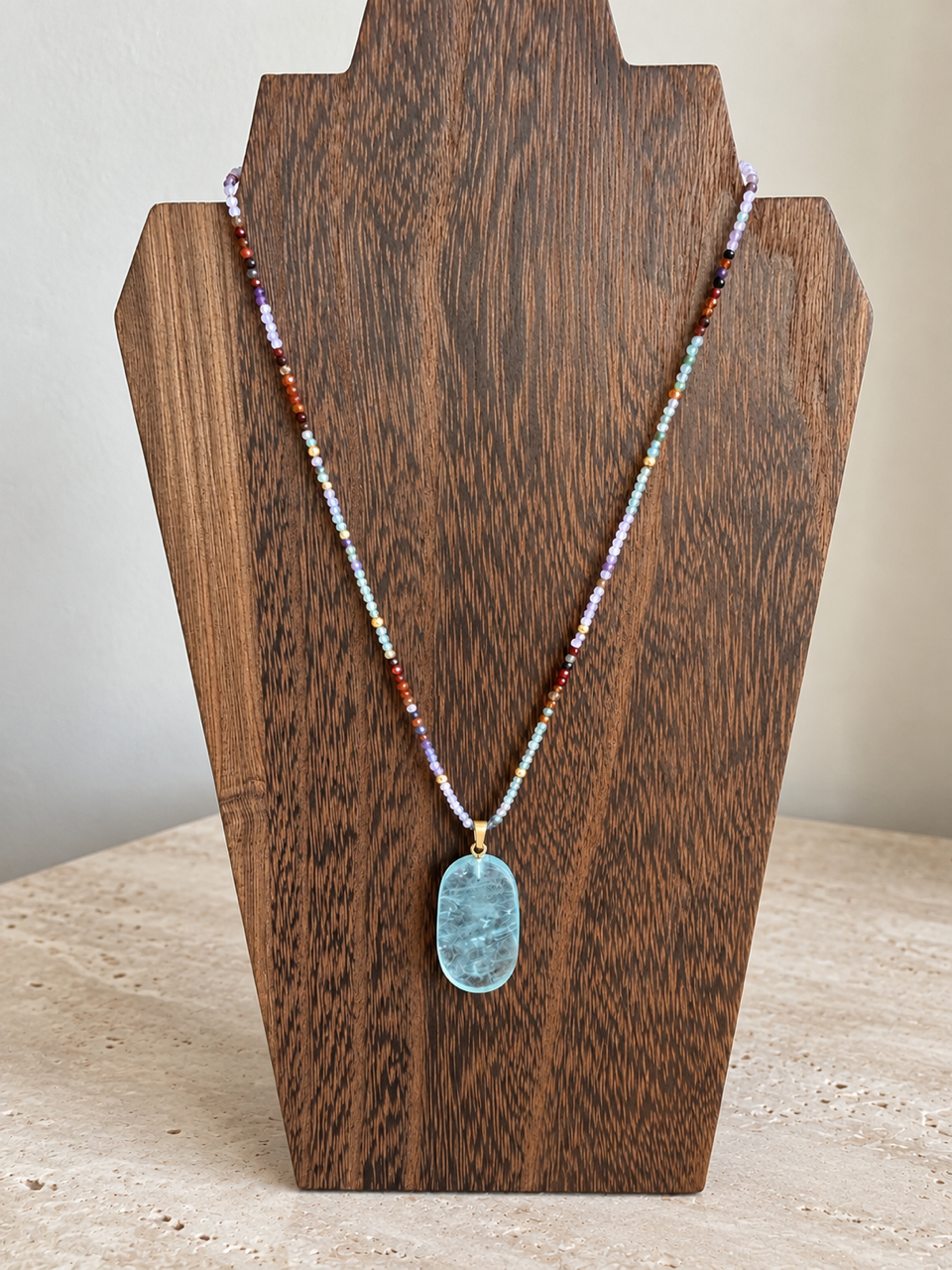 Flourite Beaded Necklace