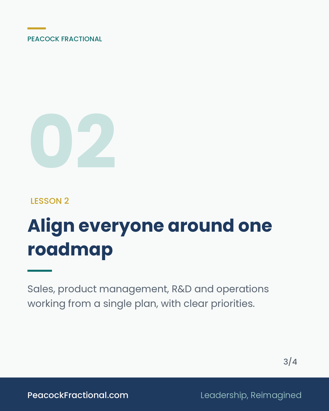 Align Sales, Product, R&D and Operations around one roadmap