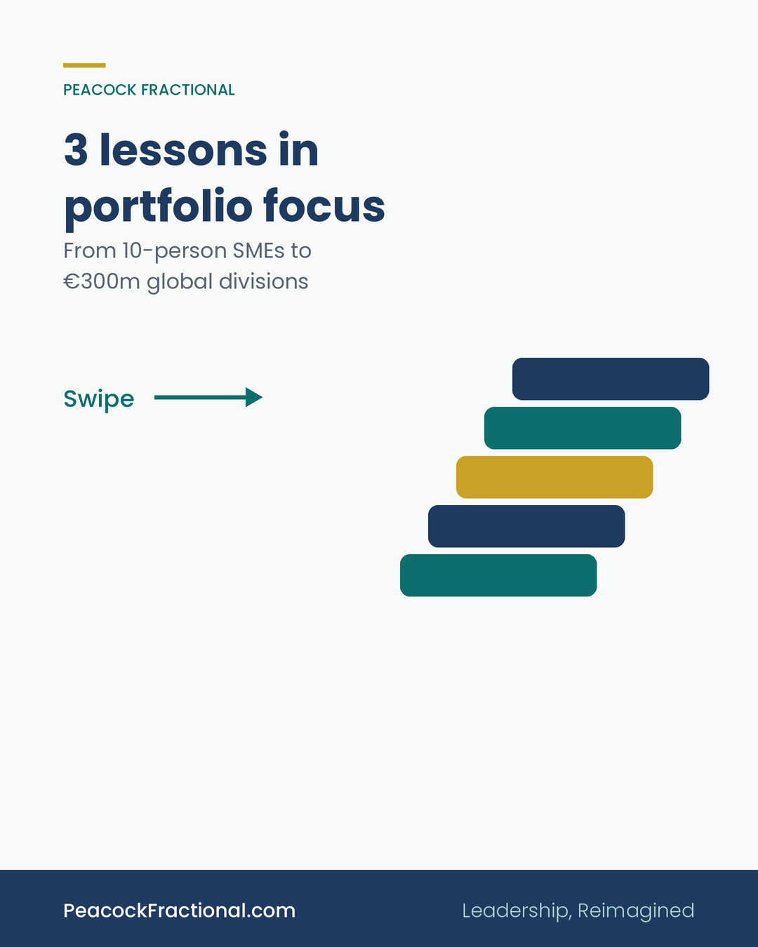 “We have too many products and not enough focus.” 