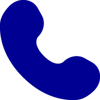 Icon of a blue telephone receiver