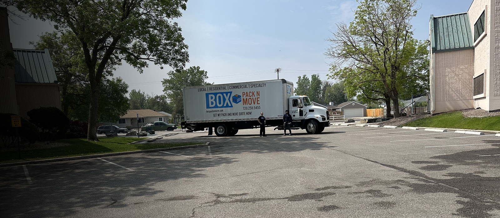 Box Pack N Move truck with professional movers in Colorado Springs