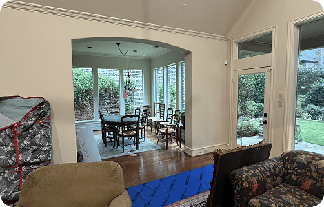 Furnished home ready for long-distance moving