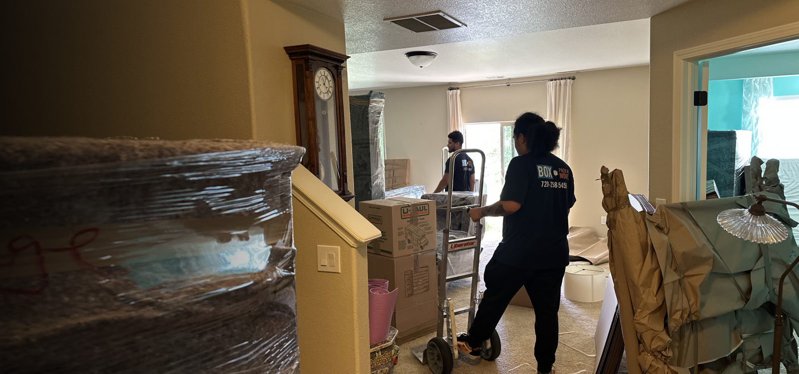 Professional packing services in Colorado Springs, movers packing furniture