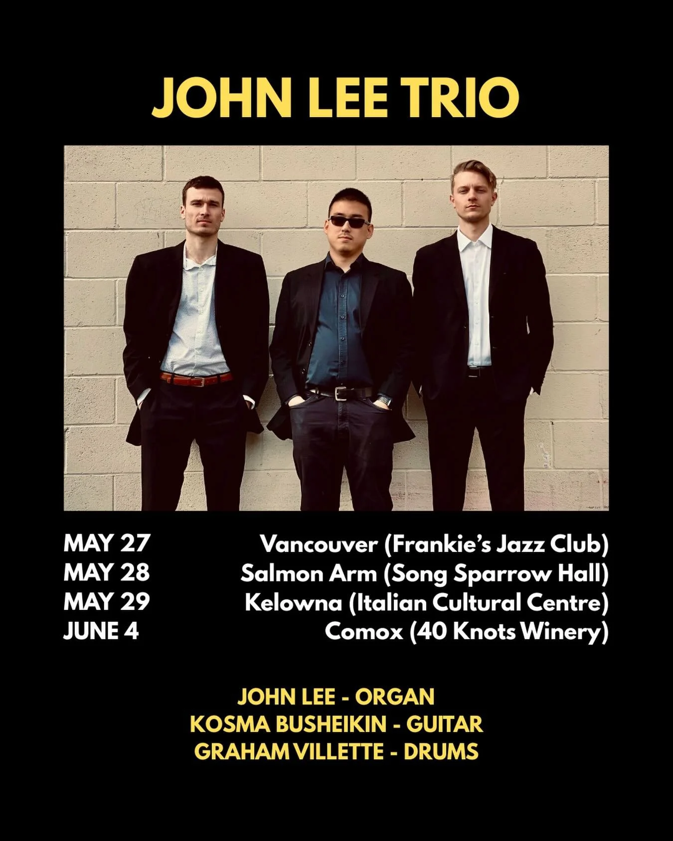 Playing a few shows with the organ trio around our beautiful province as we do every May&hellip; It&rsquo;s always a welcome reminder that summer is here. Looking forward to seeing some of our good friends in the interior! 🌲

@kosmabusheikinmusic @g