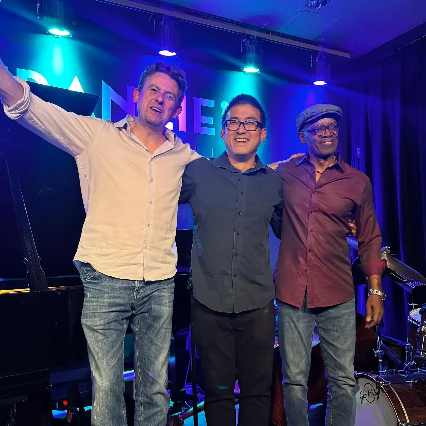 Feels great to be reunited with @mishamusic.nyc and @rudyroyston this weekend. The last time I played with these guys was in 2018! Looking forward to @hermannsjazz tonight&hellip; and tomorrow where @songbody will leads us on a musical journey! 🎵