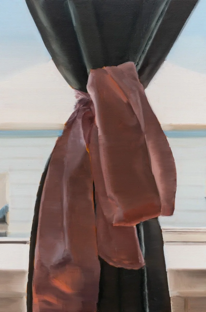 Midday window, 2024, oil on board, 40 x 26.5 cm