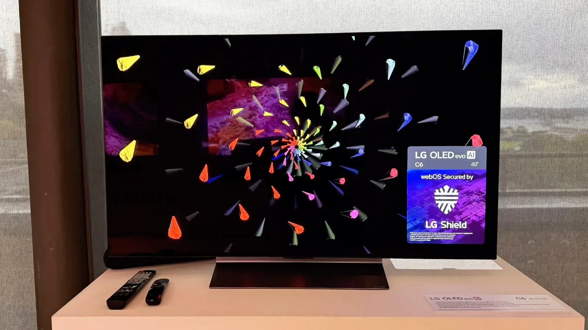 LG OLED B6 and C6 TVs on display in an LG showroom