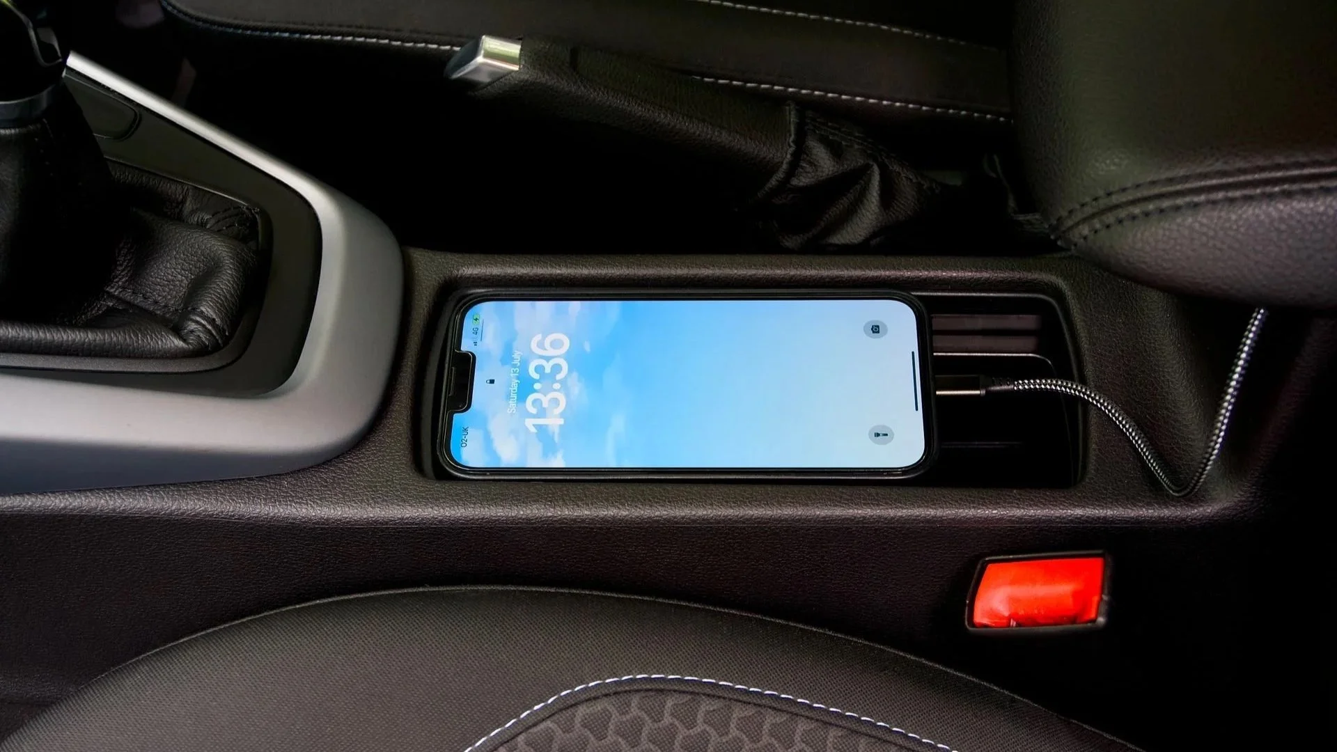 charging a phone in the car