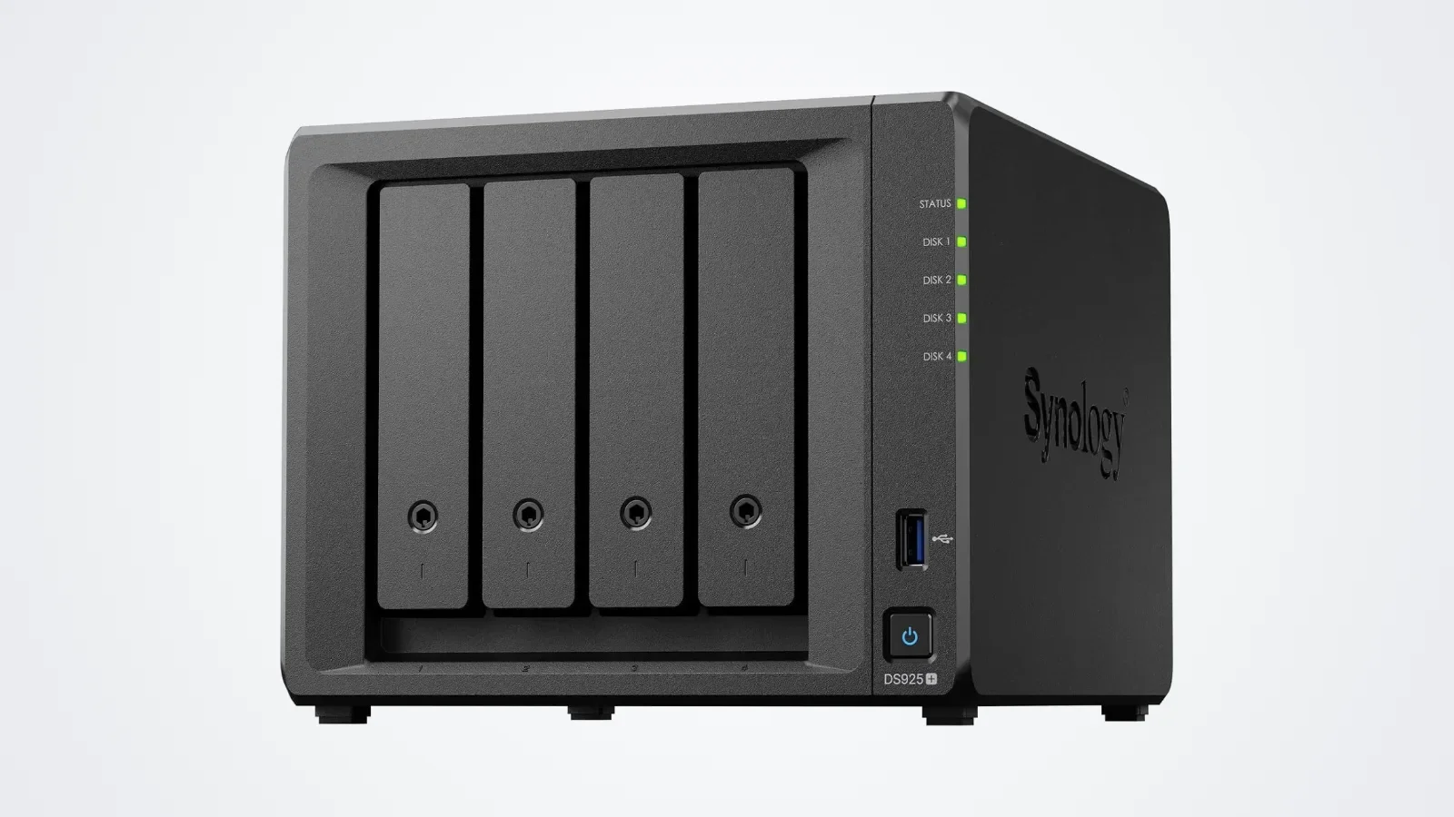 Synology DS925+ four-bay NAS with hot-swappable drive trays