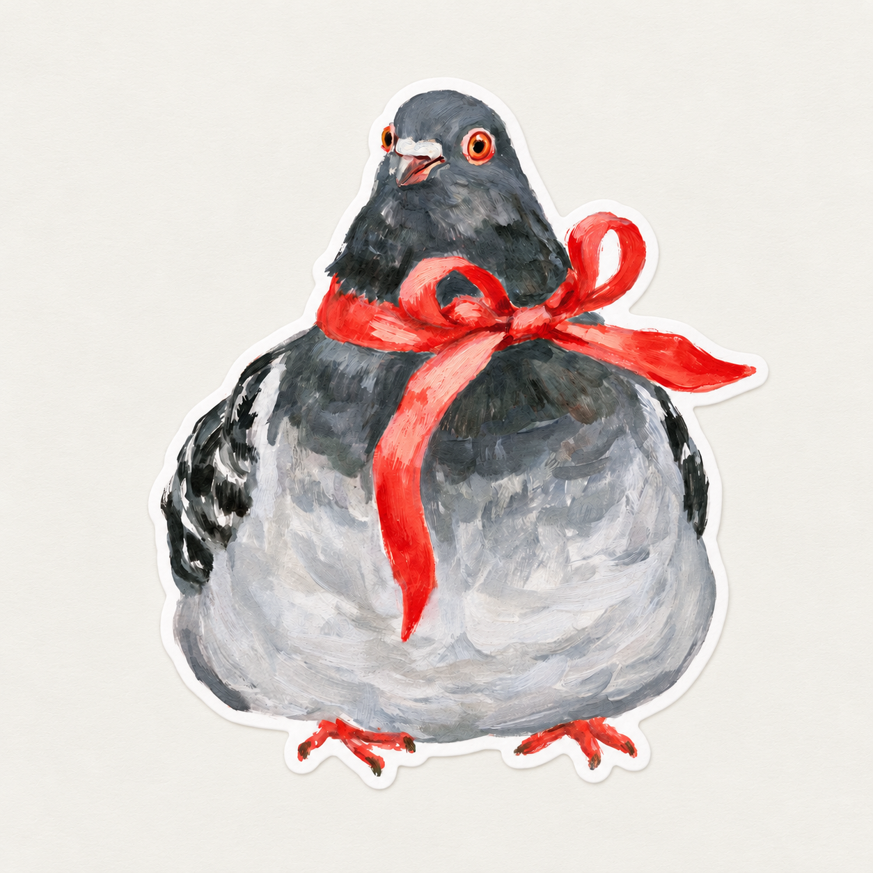 Flat pigeon sticker on off-white tabletop.png