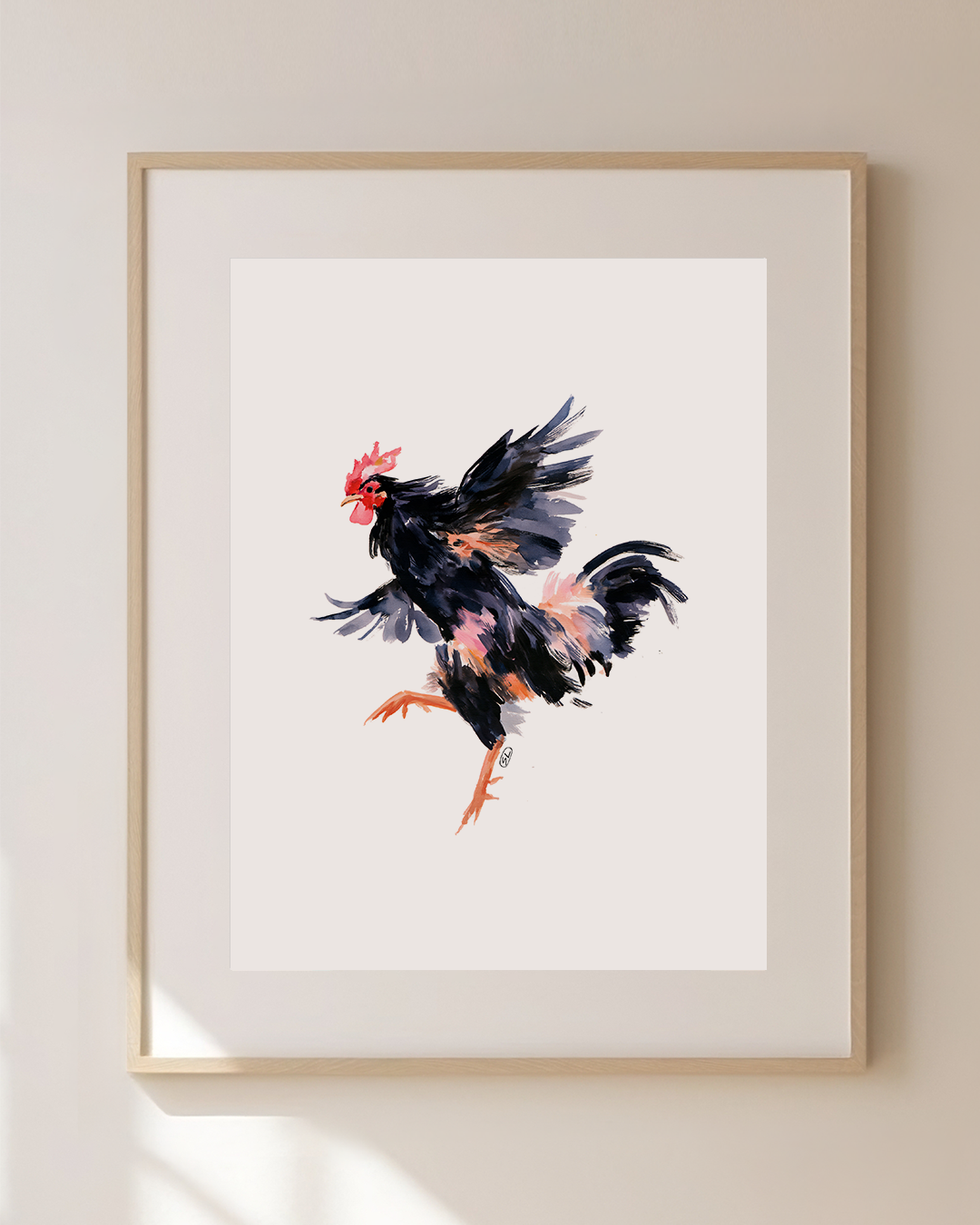 Chicken Art Print 08