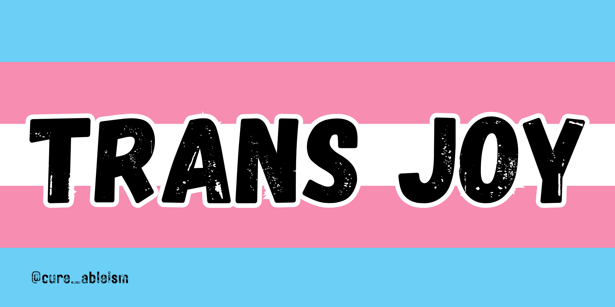 PRE ORDER Trans Joy - Gloss Finish - 3cm x 6cm