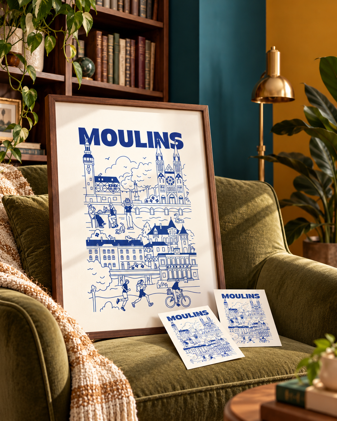 Affiche format A3 + 2 cartes postales