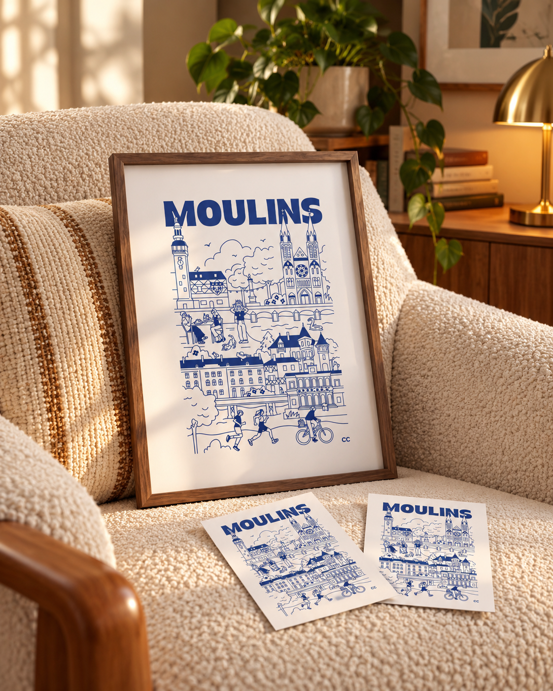 Affiche format A4 + 2 cartes postales