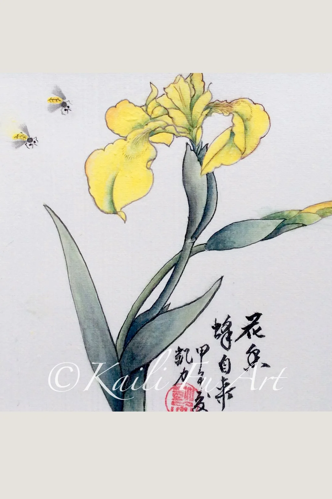 Daffodil and bees