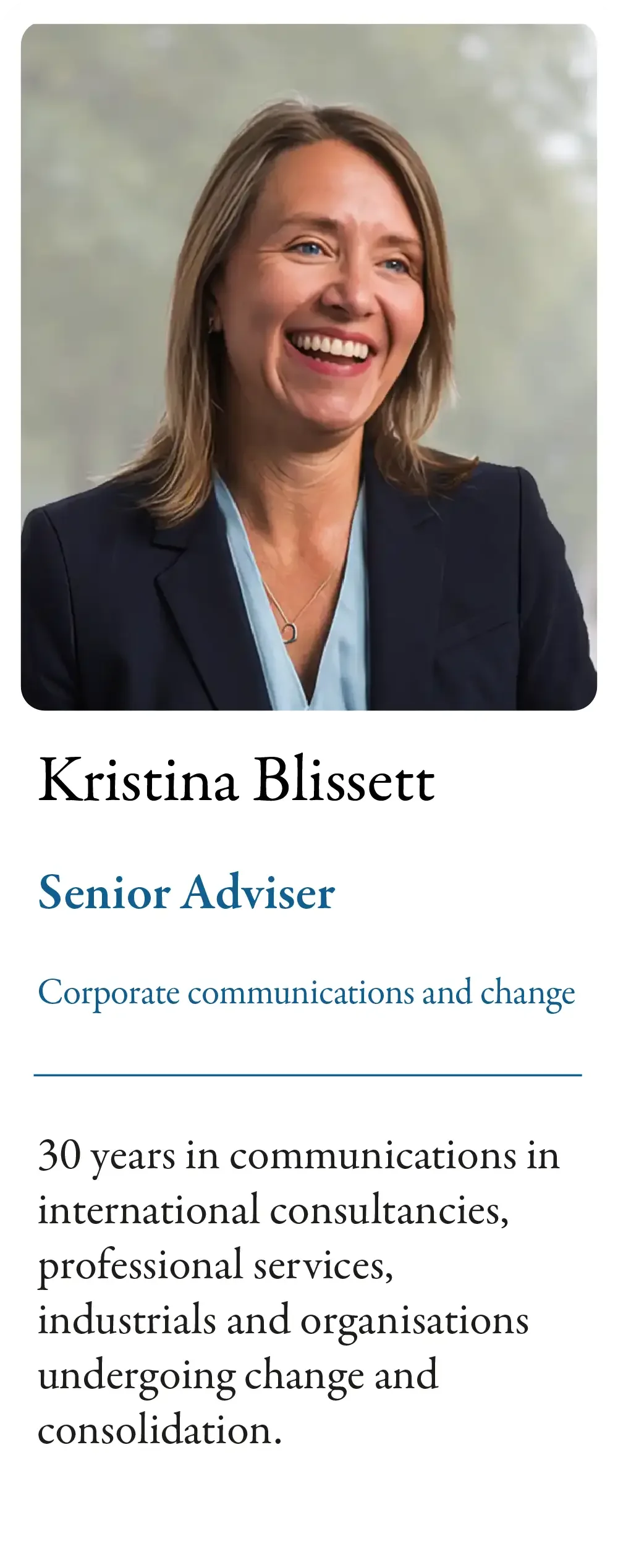 Kristina Blissett Thumbnail, click to see the full biography