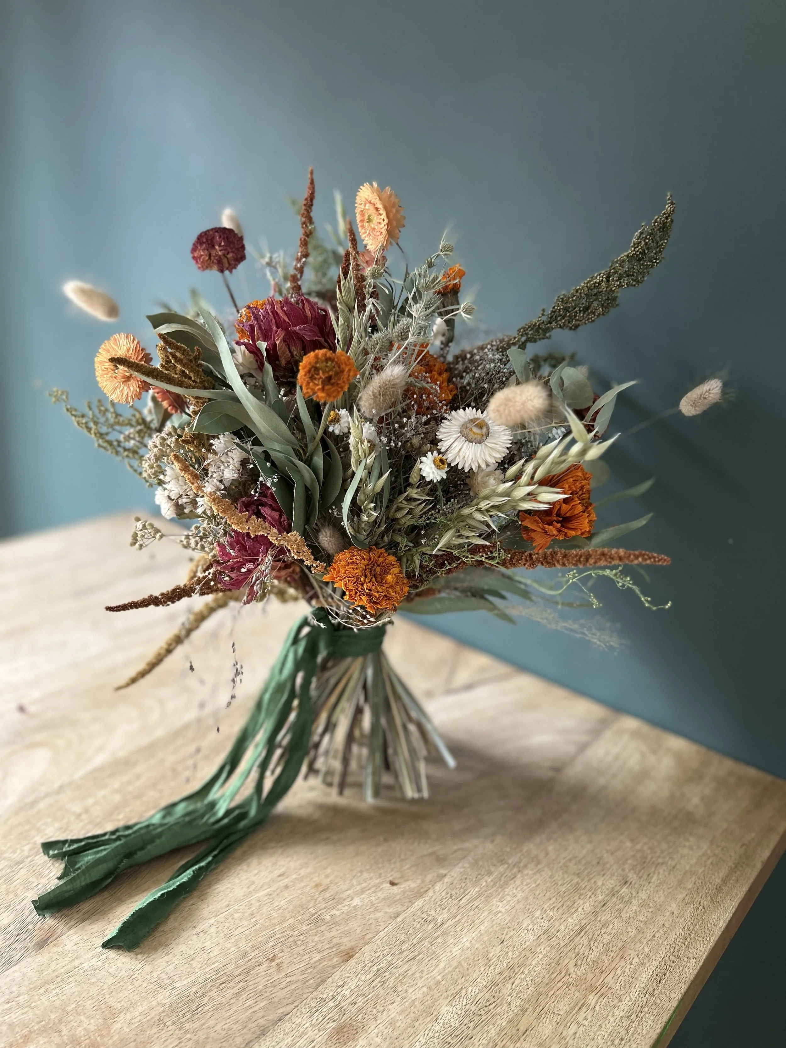 Everlasting bouquet workshop, Rosara Events at Nicholsons, North Aston - Morning