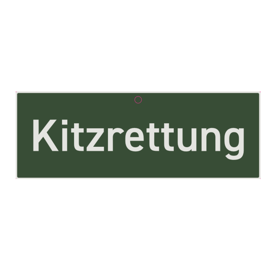 Schilder fürs Auto "Kitzrettung weiß"
