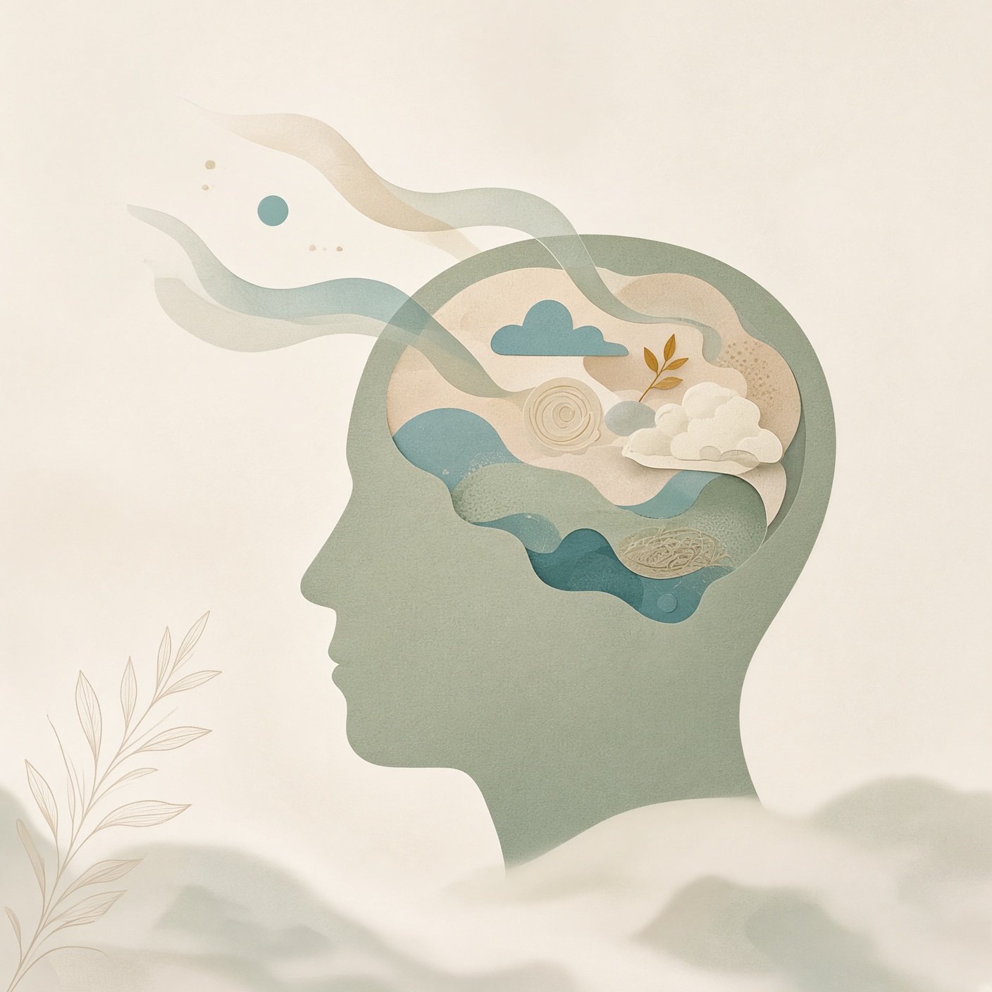 Tête psychologue imagination jeu de rôle thérapeutique