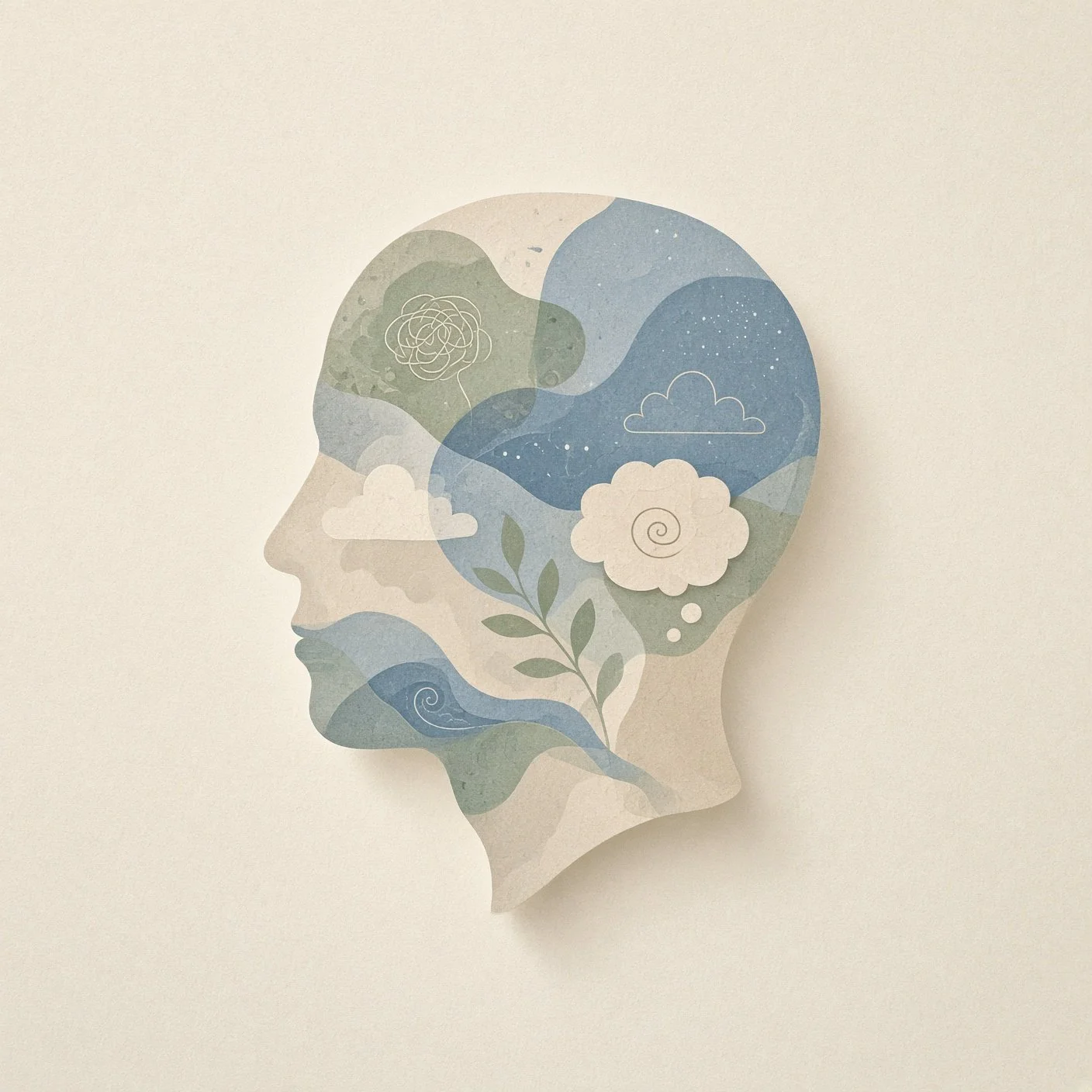 Tête psychologue émotions