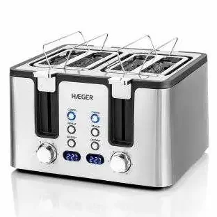 4-Slice Digital Stainless Steel Toaster