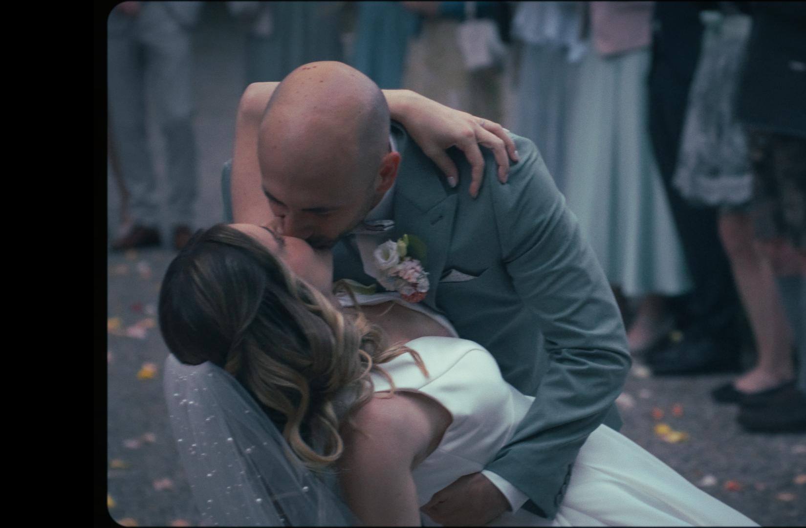 marie & Christian hugging