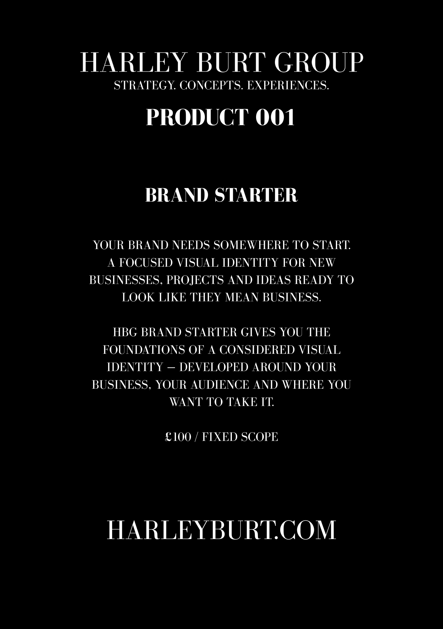HBG PRODUCTS / 001