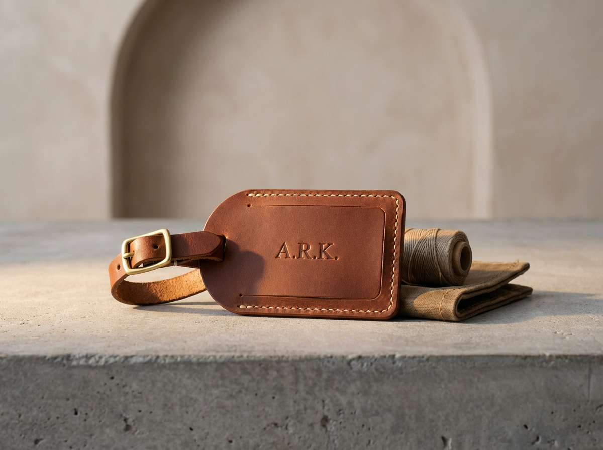 Leather Luggage Tag