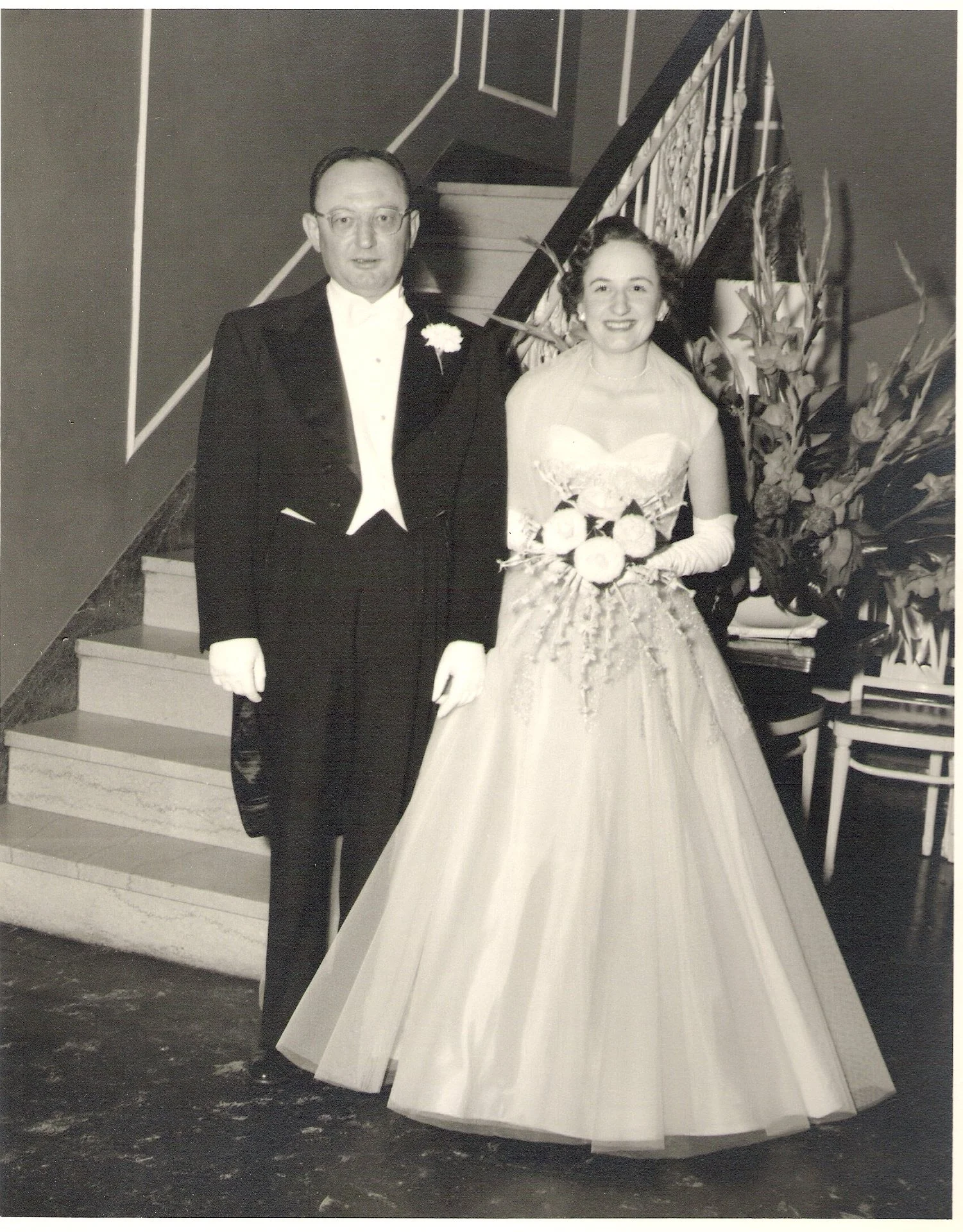 Choice and her father Buddy McCoin.  She made her debut at the first Debutante Club ball in 1957.