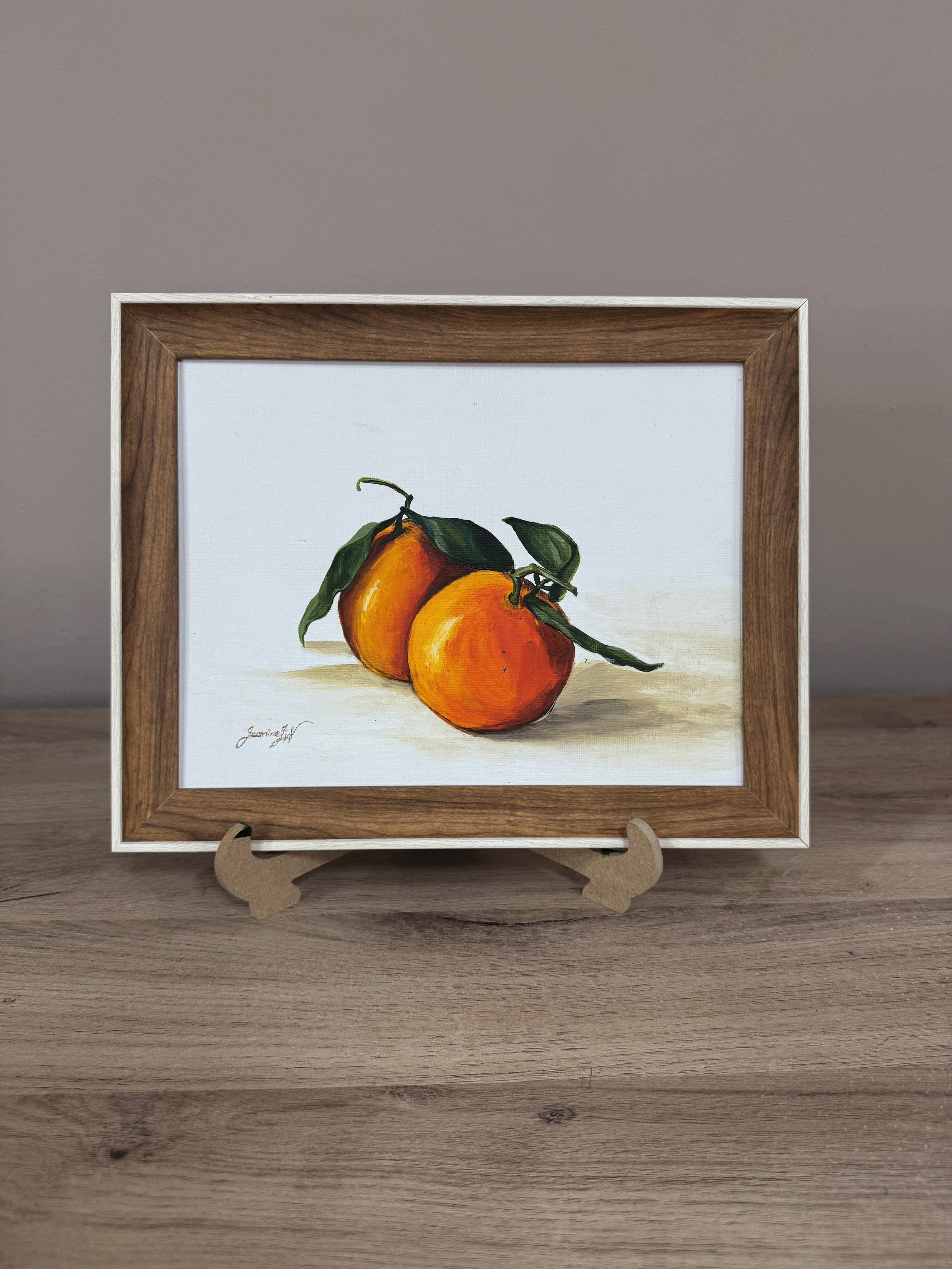 Oranges in Acrylic