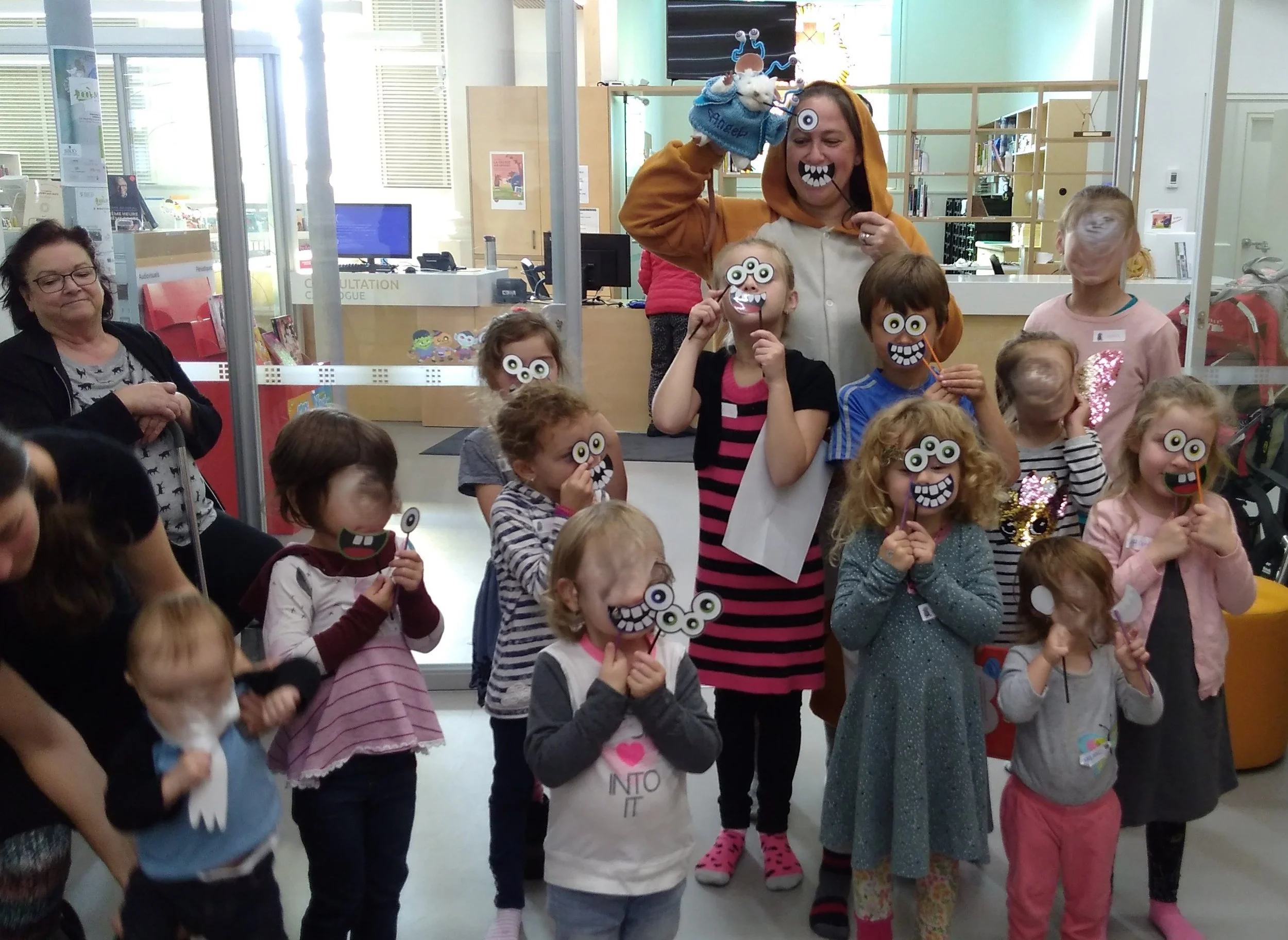 Heure du conte d'Halloween, Bibliothèque de Neuville, 2019
