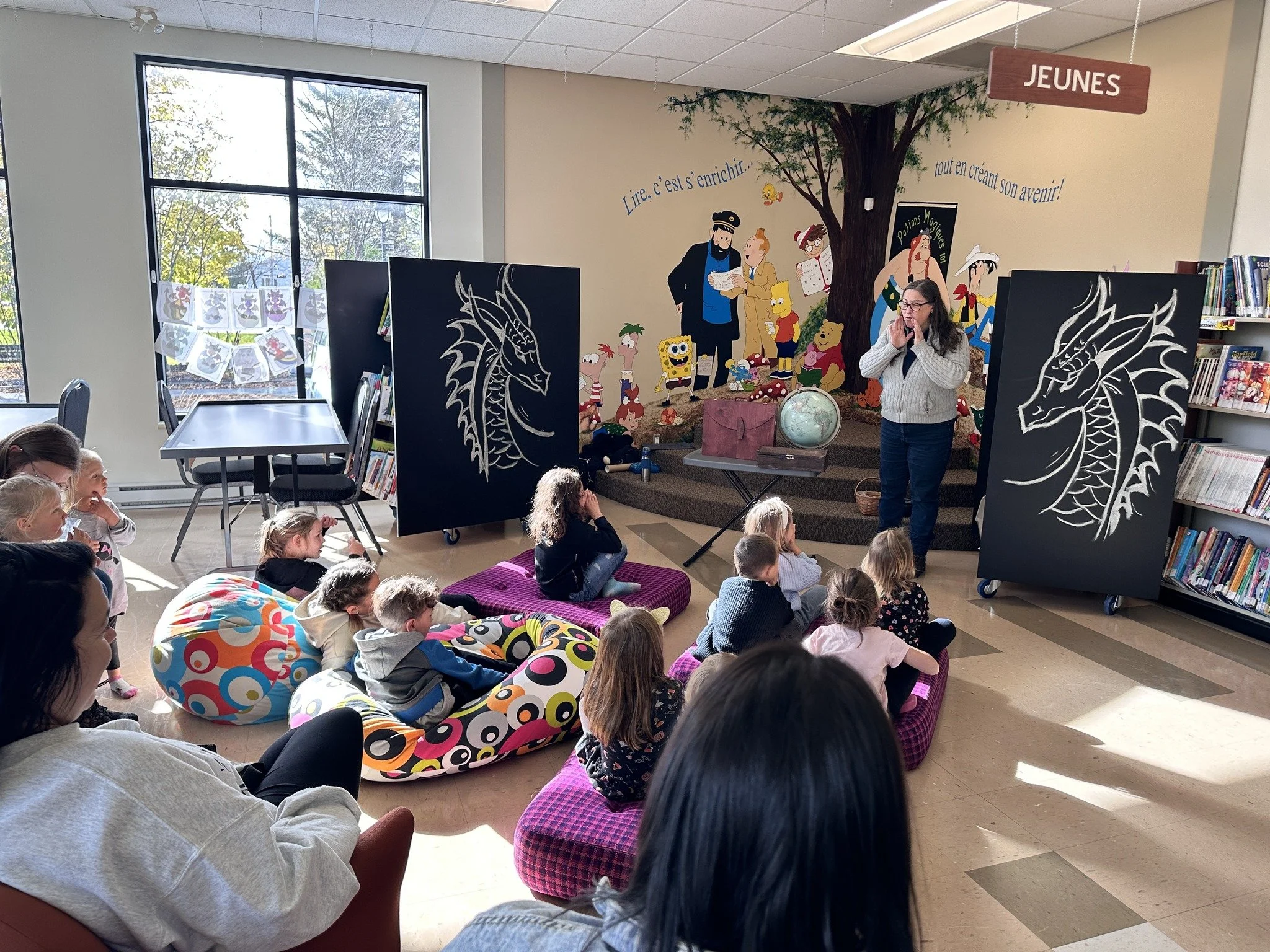 Atelier "Dragons du monde", Biblio St-Victor, 2023