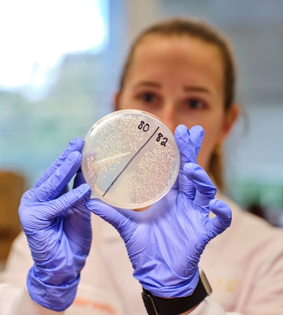 Lab worker at BenchBridge Labs at Hot Metal Campus