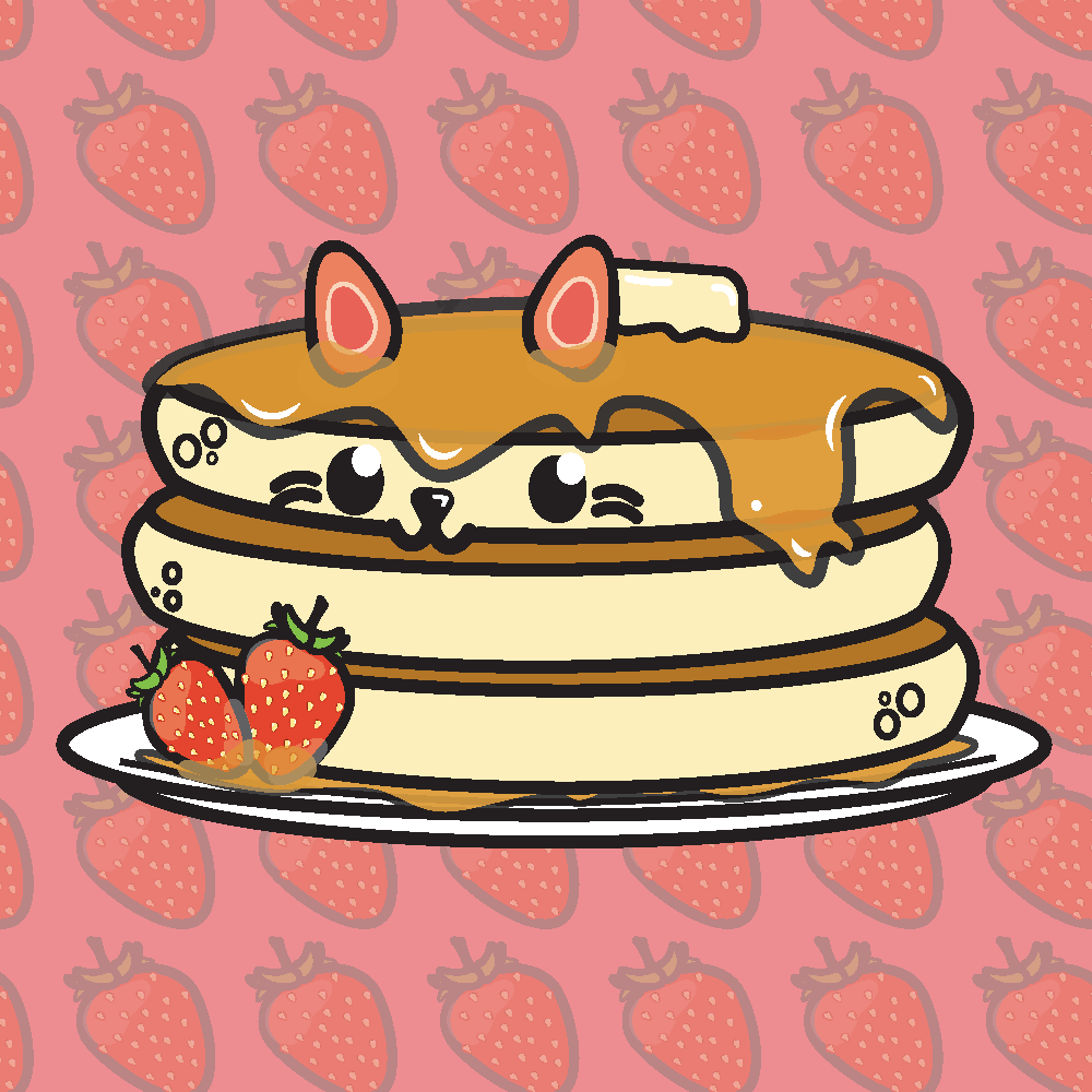 Pancake Cat, box art design
