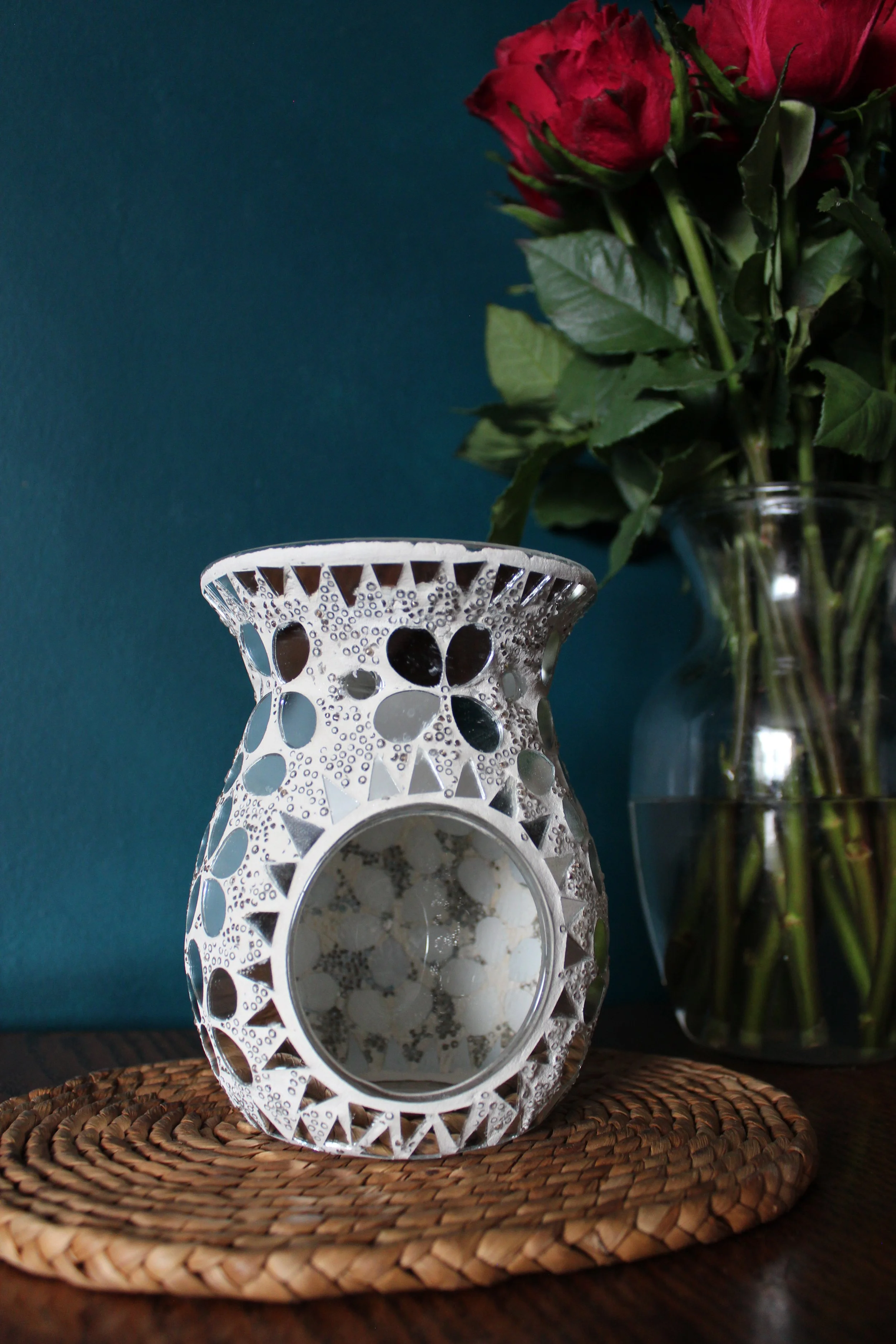 Pre-Loved: Mosaic Glass Oil burner and Wax Melt Warmer
