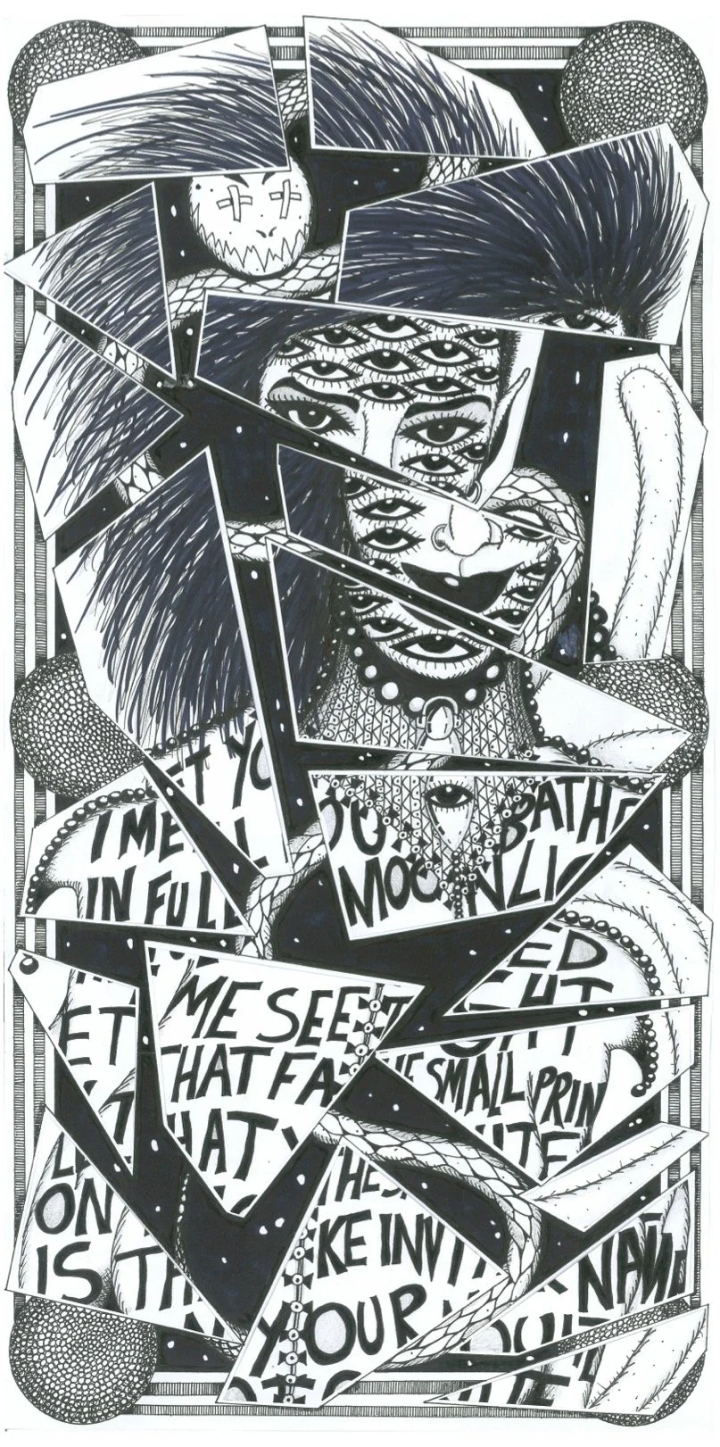Print: Scarred Lips (From All the Lies You Tell) by Mark Freeth