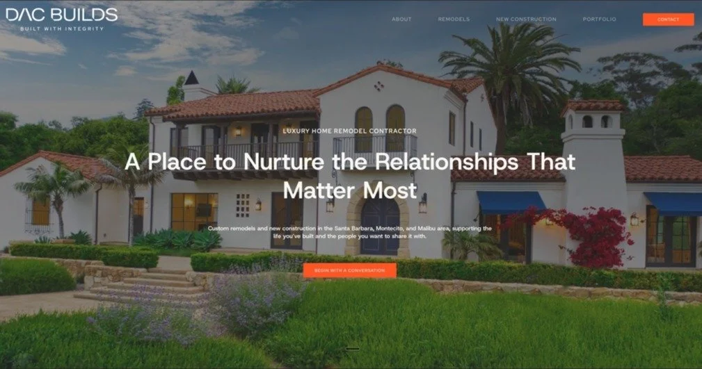 Our new website is live!

After 30 years of building and remodeling homes across Santa Barbara, Montecito, and Malibu, we wanted a site that reflects the quality of our work and the relationships behind it. Please check out our new site at the link i
