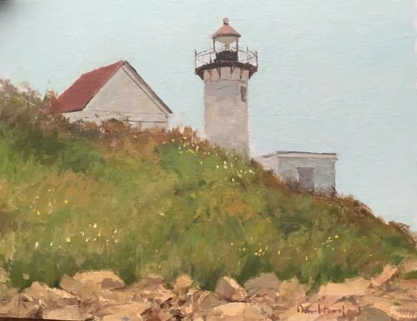 Summer at Eastern Point Light (14x18)