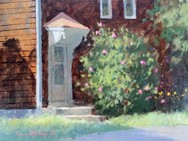 Summer Flowers in the Yard (9x12)