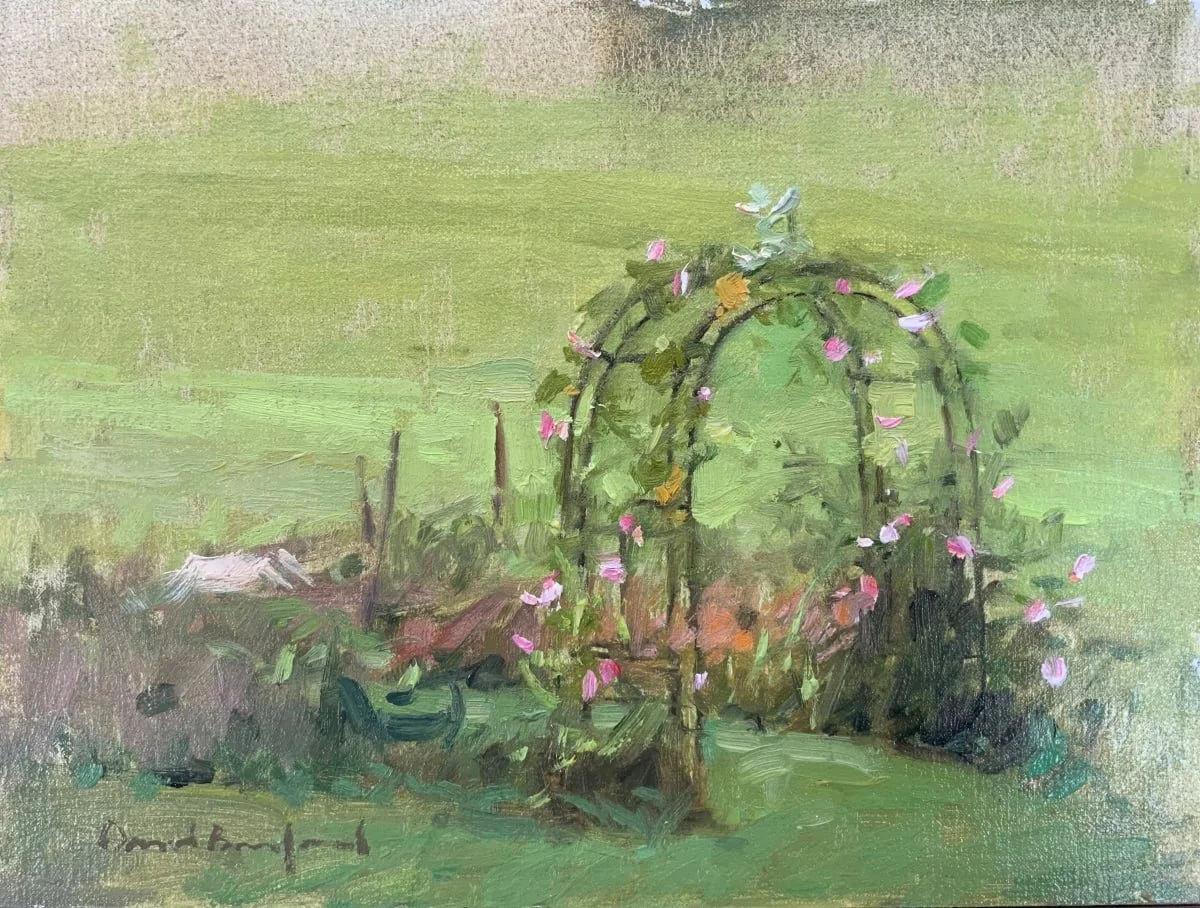 Flowered Garden Trellis (9x12)