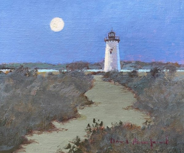 Edgartown Light Nocturn (8x10)