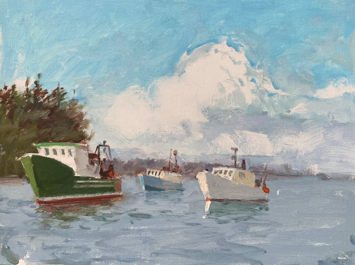 Fishing Boats at Port Clyde (9x12)