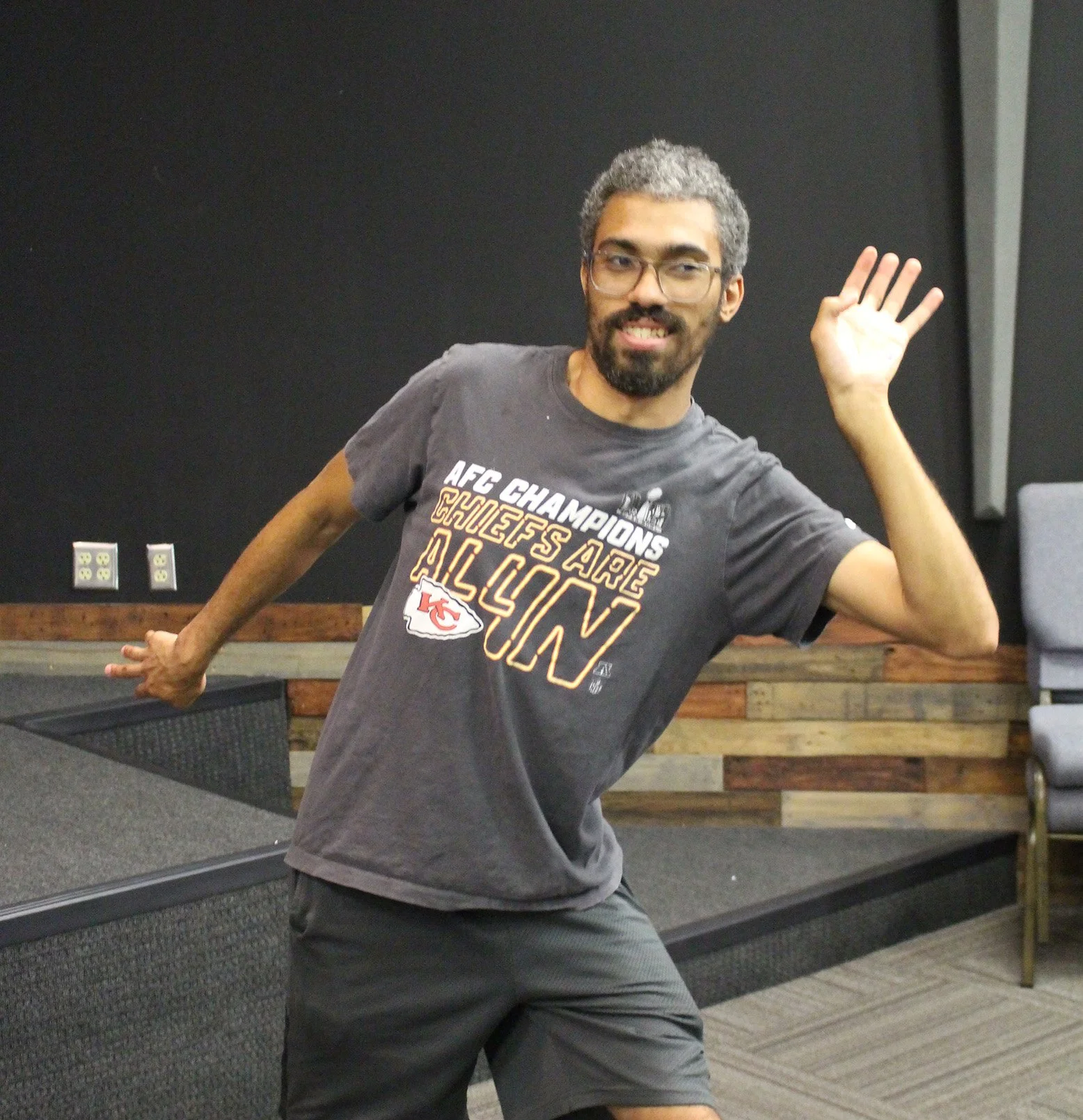 Developmental disability person performing in KC