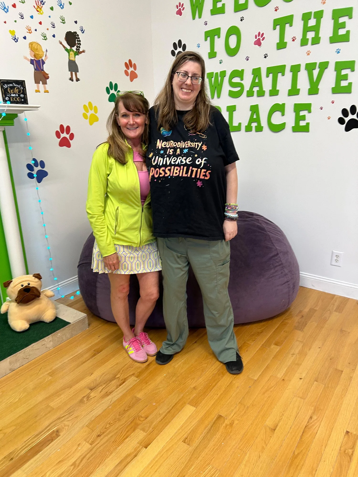 Developmentally disabled client and volunteer