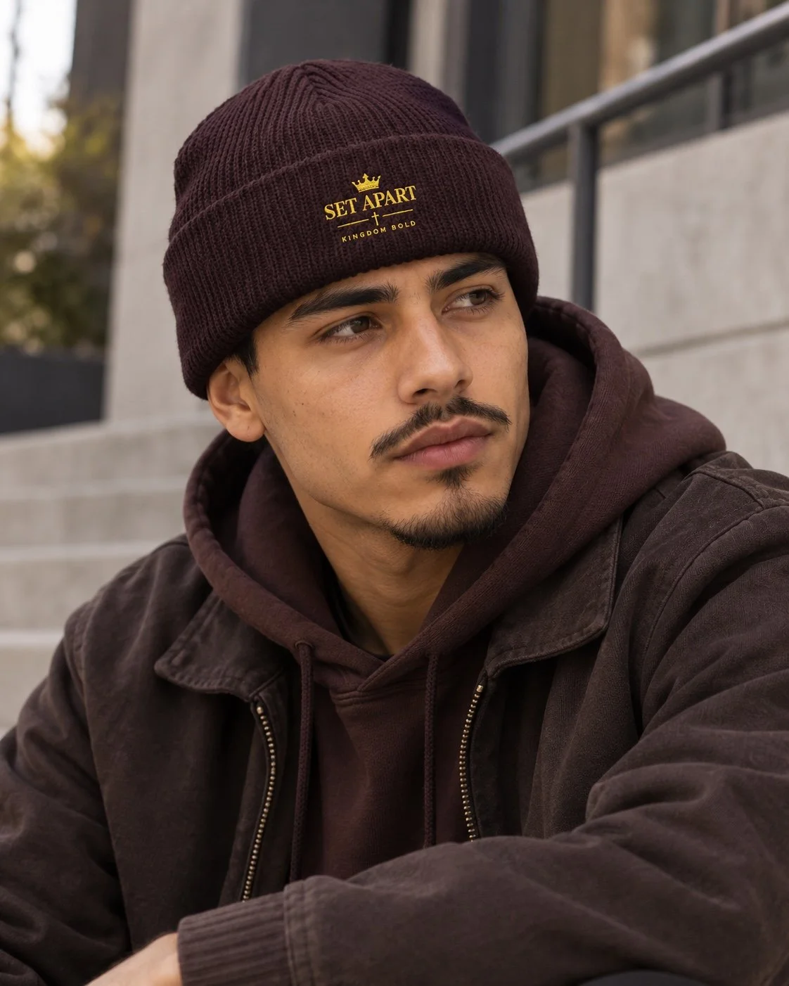 Set Apart – Plum Cuff Beanie